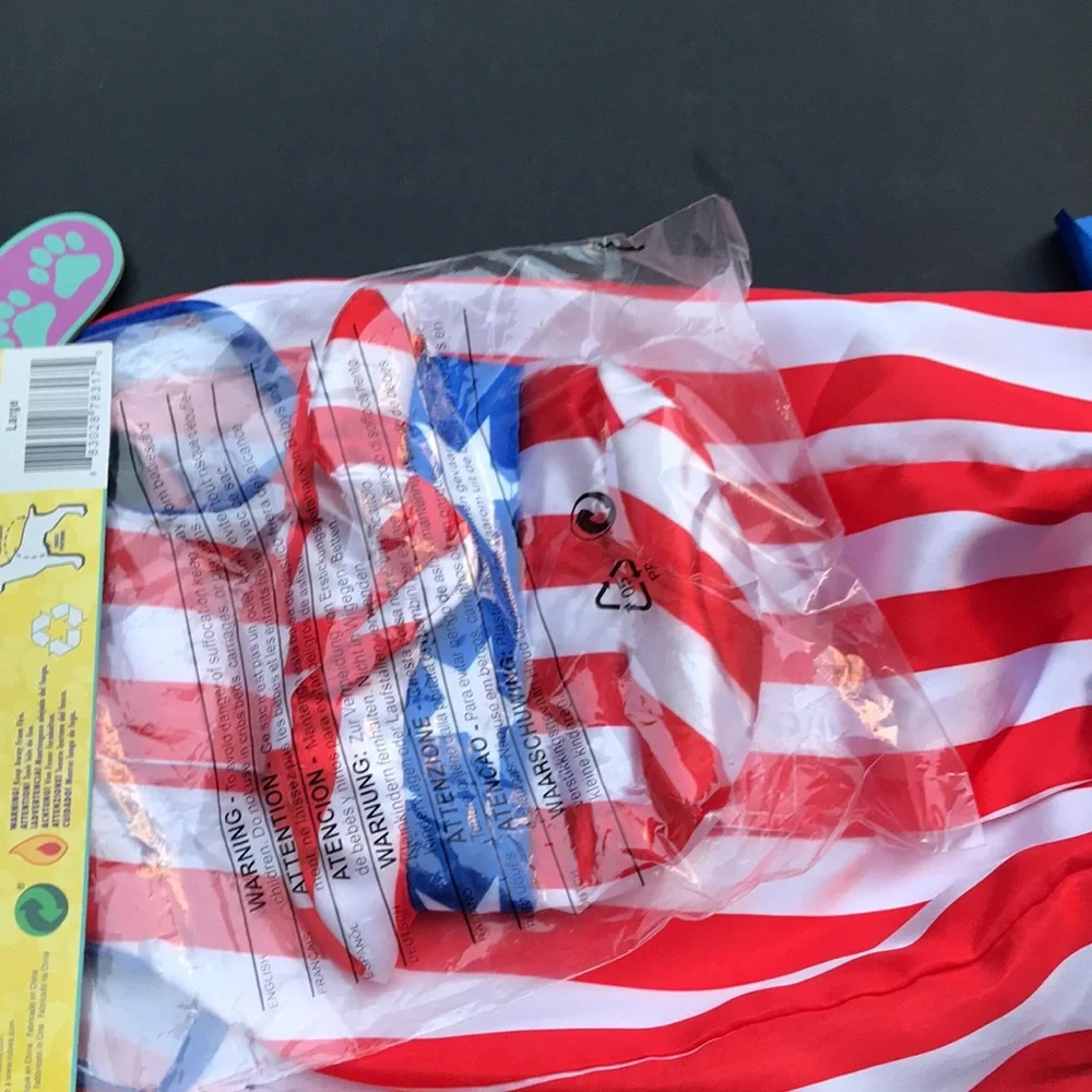 🎃Patriotic Dog dress and hat SZ L